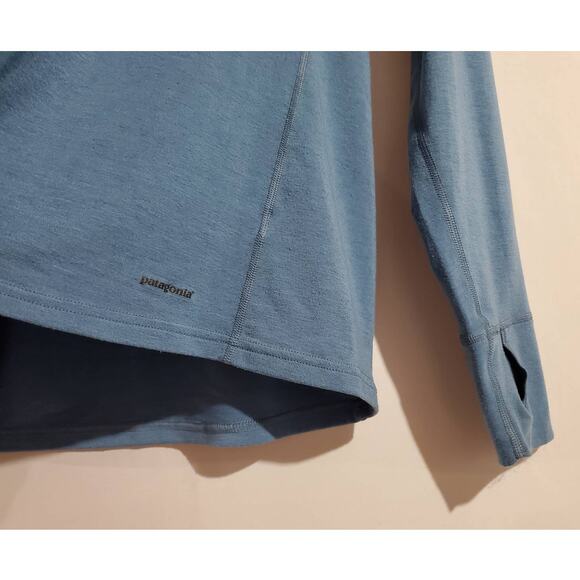 Patagonia Capilene Mens Midweight Layer 1/2 Zip Pullover Size S Long Sleeve Blue - Picture 3 of 9